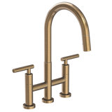 East Linear Pull Down Kitchen Bridge Faucet
