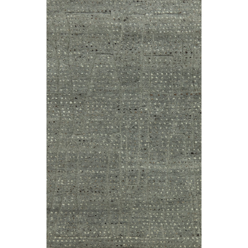 Tapis indien en laine fait à la main 5 x 8 po