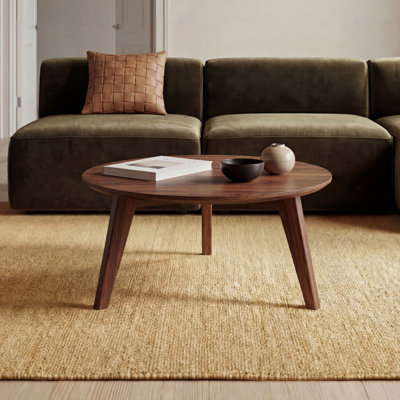 NRLBSC Solid Wood Three Leg Coffee Table