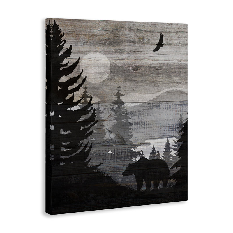 «Rustic Woodland Evening», conception par Susan Arnot, H 20 po x l 16 po