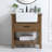 Pelaghia 30'' Single Bathroom Vanity with Carrara Marble Top-1471006158