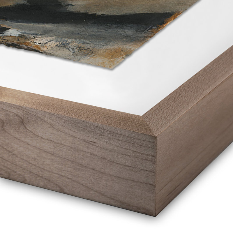 The Luxury of Time Painting by Melanie Biehle, Rustic Walnut Paper Single Picture Framed, 60" H x 52" W