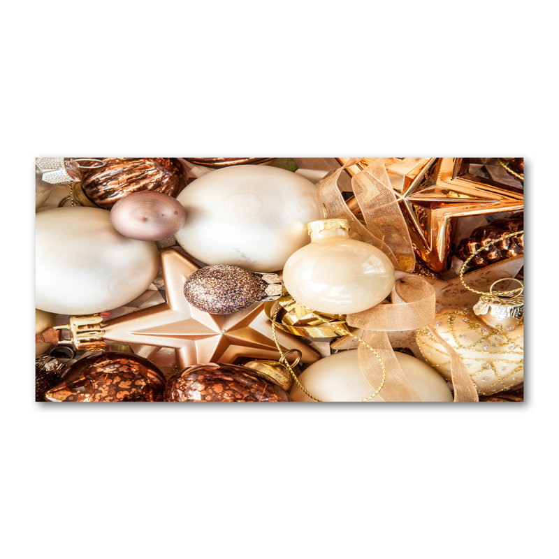 Christmas Baubles - Wrapped Canvas Print