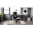 Mayfair High Back Ergonomic Fully Upholstered Office Chair with Arms, Black