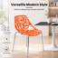 Chaises d'appoint empilables avec dossier à découpes florales et pieds en acier inoxydable - sièges de cuisine, de restaurant ou de banquet modernes-141151485