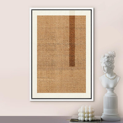 Brown Square Polygon Collage Abstract Geometric Illustrations Modern Minimalist
