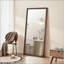 Miroir de plancher pleine longueur avec cadre en polyuréthane, miroir mural ou incliné pour la chambre à coucher, le salon, le vestibule