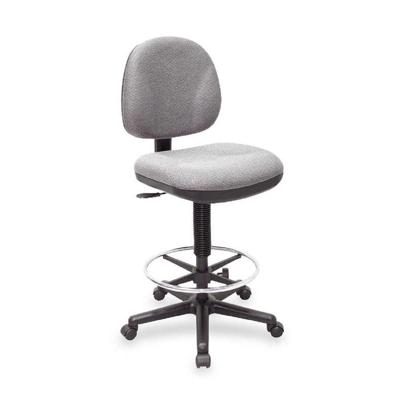Hudock Polyester Blend Drafting Chair, Gray