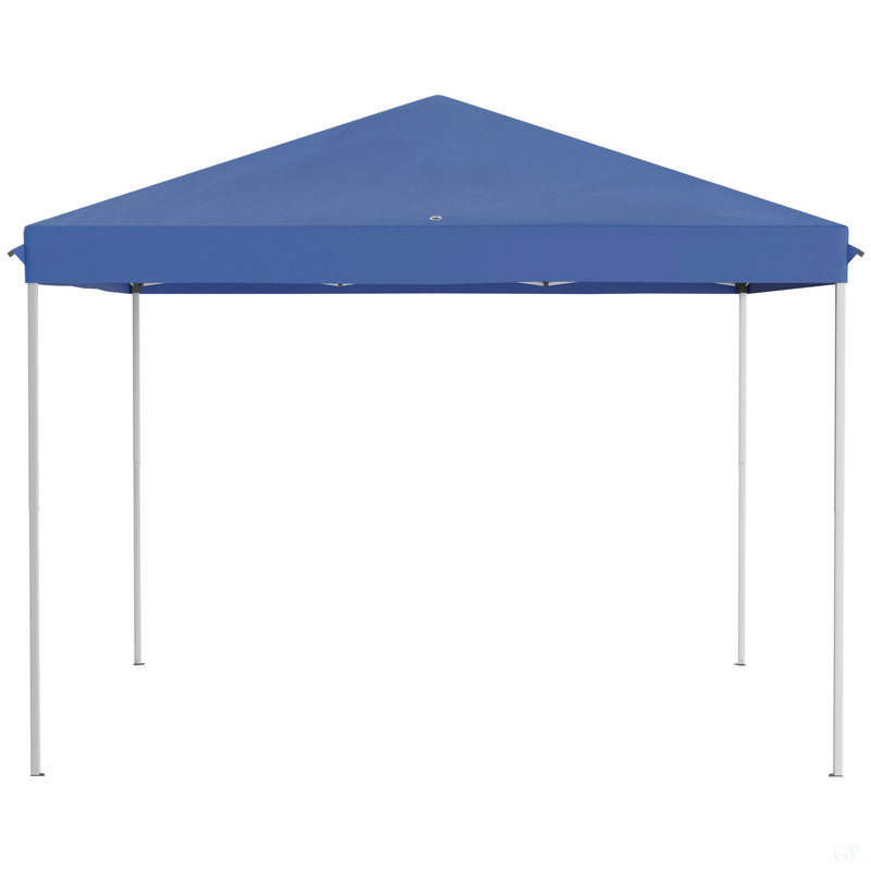 Tente à auvent escamotable avec filet Outsunny, Bleu