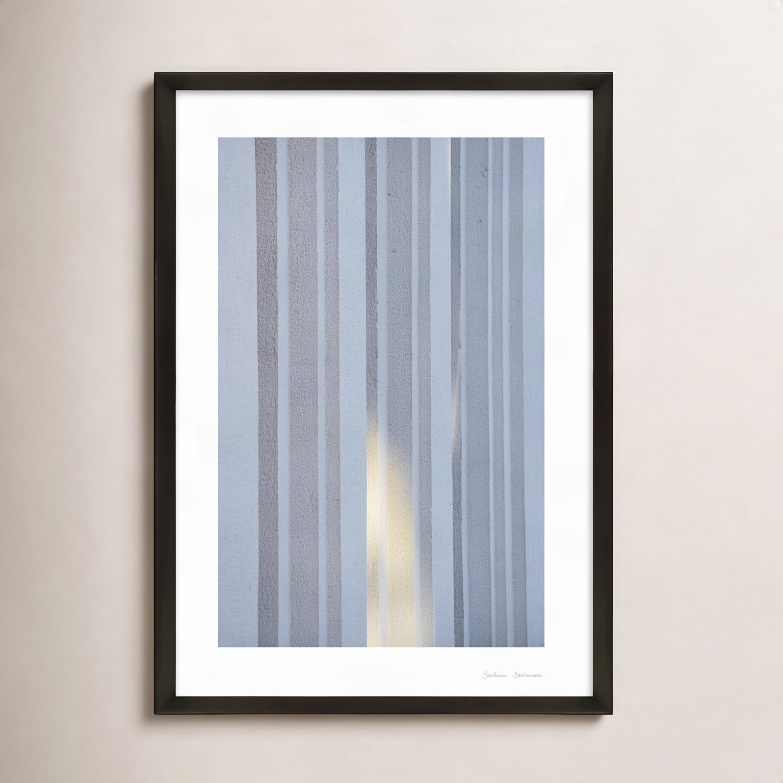 Ludvig "Sun and Concrete 2" Photo Print, Black, 25" H x 17.5" W x 1.25" D
