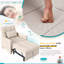 Upholstered Linen Convertible Chair-496331274