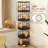 Rotating Bookshelf Tower 5 Tier, Spinning Bookcase, Revolving 360 Book Shelf Narrow Tall Bookcase, Vertical Turning Round Storage Bookshelf, Book Shelf Organizer For Bedroom, Living Room, Brown-83536504
