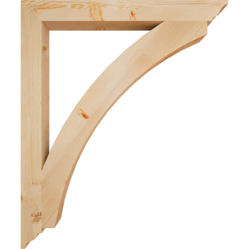 Thorton Traditional Bracket, 48"H x 3.5"W x 40"D, Douglas Fir (Smooth)