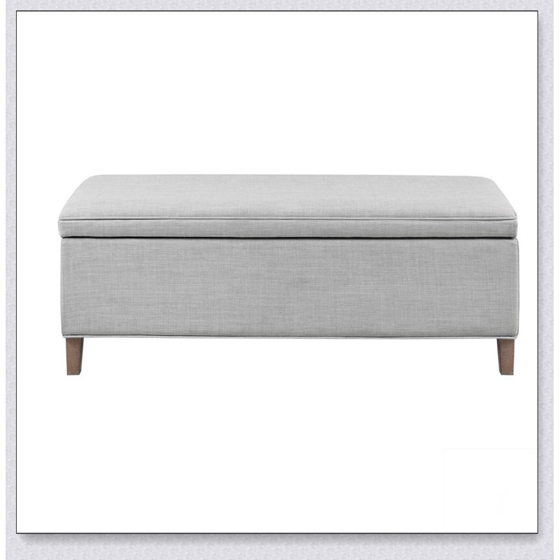 Banc de rangement rectangulaire à fermeture douce, simple, confortable et durable, banc multifonctionnel