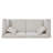 Liora Modern Chenille Upholstered Flared Arm Sofa With Plush Cushions-118788767