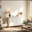 Buffet avec 4 portes courbées décoratives-132944568