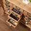 Armoire d'apothicaire de bureau en bois massif 18 tiroirs l 18 po