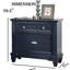 Mobilier de chambre à coucher de style transitionnel 1 pièce