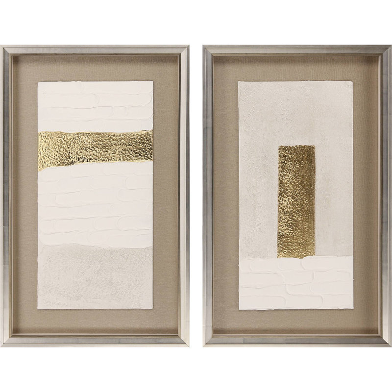 Blanco Pluma III S / 2, encadré sur papier, 2 pièces par Art textuel