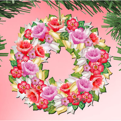5'' Handmade Wood Holiday Shaped Ornament