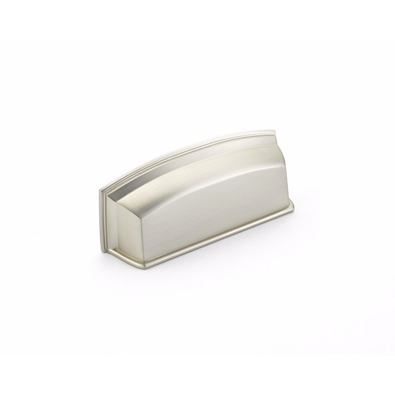 Menlo Park Cup / Bin Pull, Satin Nickel