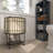 Everette Metal Deep Set Wire Basket Storage Cart with Wheels