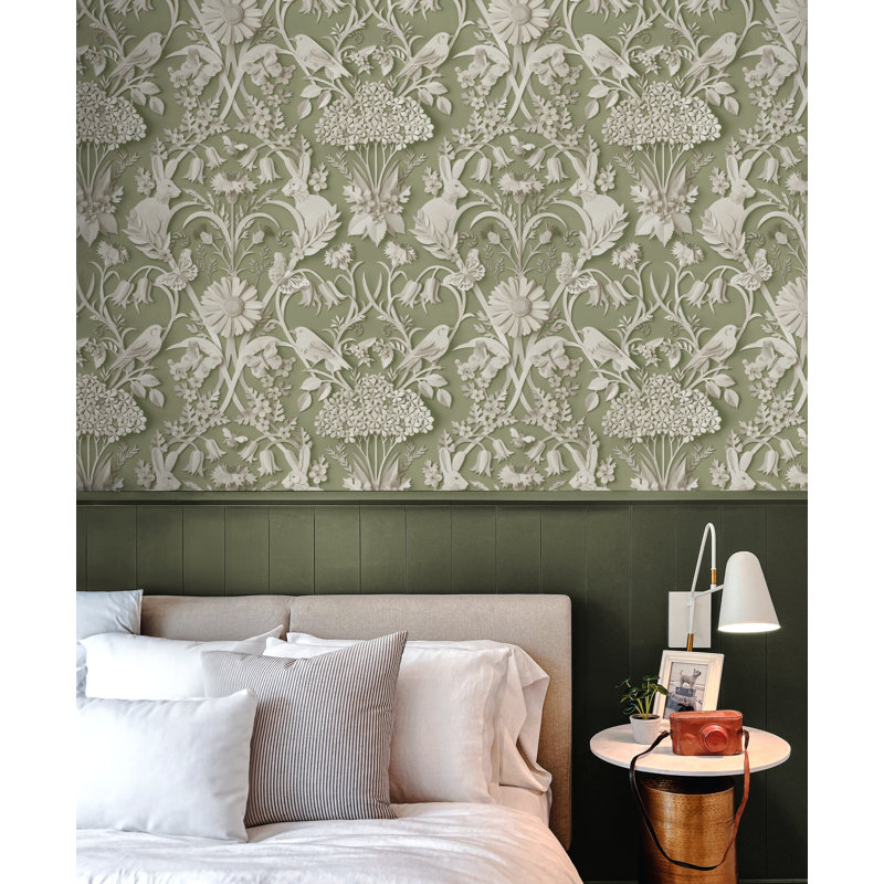Woodland Wallpaper, Sage