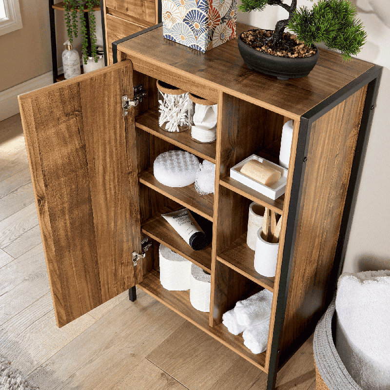 Antioco 1 Door Bathroom Storage Cabinet