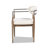 Jimmie Mixed Material Upholstered Dining Arm Chair