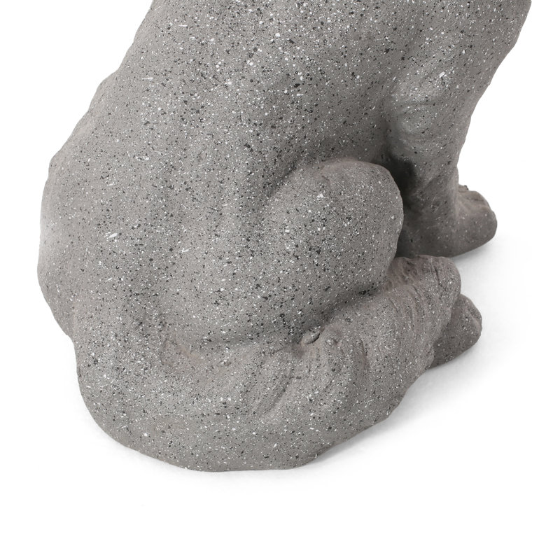 Dog Weather Resistant Stone Garden Statue