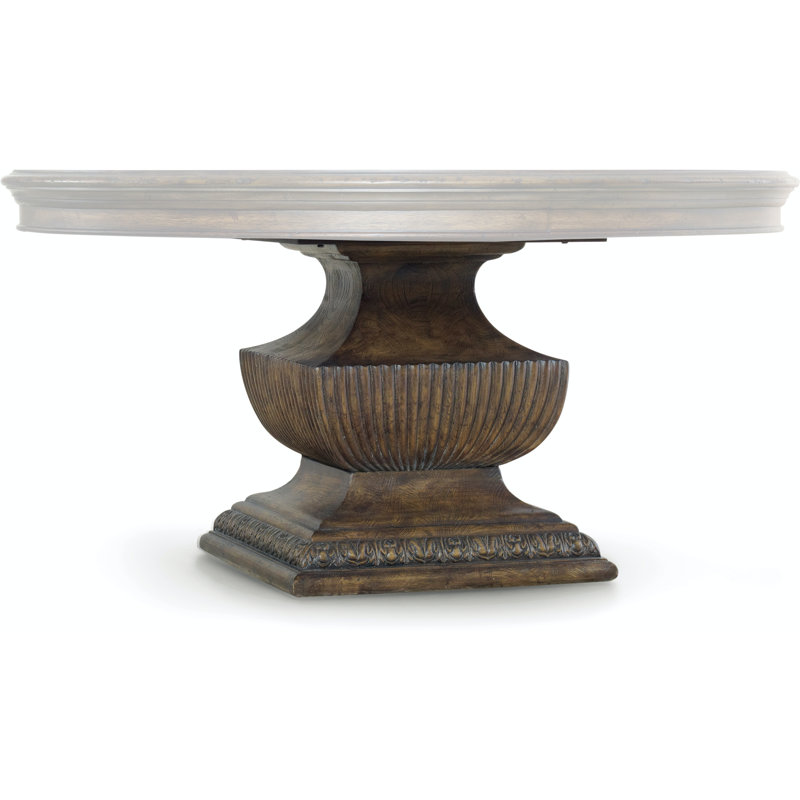 Traditional Reclaimed Wood 60'' Round Dining Table in Brown