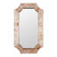 Miroir mural Farra - l 26 po x H 44 po - ronce de peuplier / laiton vieilli-111184216-111184243