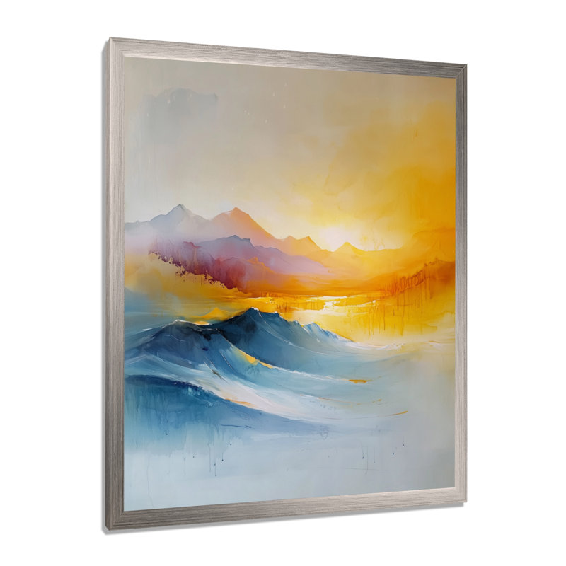 Avamaria - paysages, impressions sur toile, H 20 po x l 12 po, Reproduction encadrée d'une seule photo, Argent argent