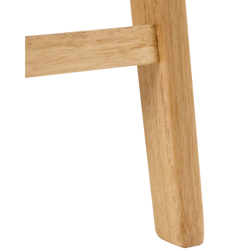Upholstered Counter Stool with Solid Wood Frame