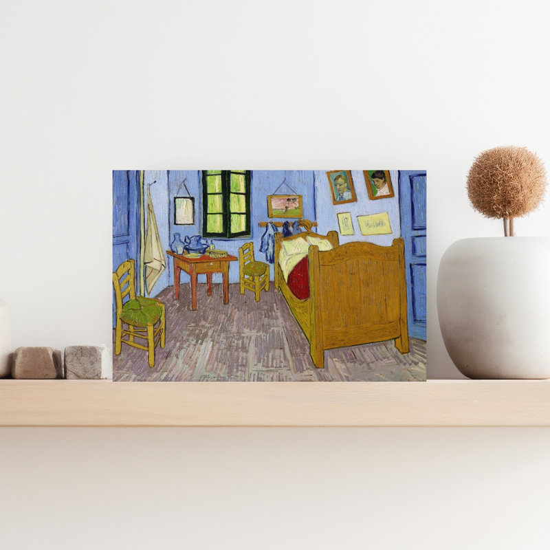 Chambre à coucher à Arles, troisième version, septembre 1889, impression d'art classique de paysage coloré et vibrant