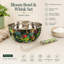  Ensemble de bol et fouet Rainforest Bloom