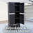 Lockable Storage Cabinet with 3 Adjustable Shelves and Bottom Drawer - Trim-616056677