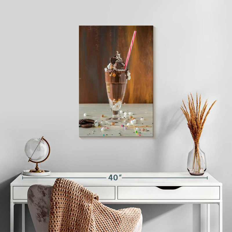 Yarlin Chocolate Cookie Milkshake, 24" H x 16" W