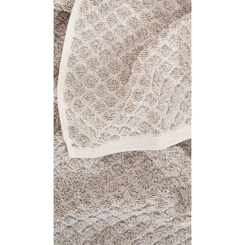 Ensemble de serviettes 100% coton Ebelia, Beige