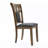 2-Piece Farmhouse Dining Chairs Set, Modern Fabric Side Chair with Solid Wood Legs