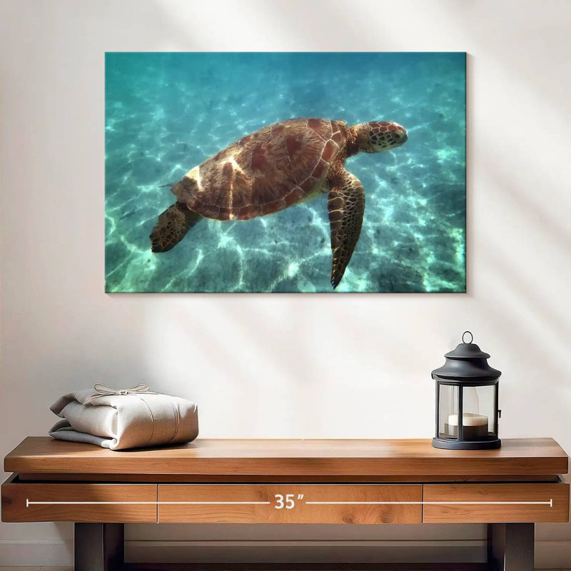 Brampt Endangered Hawksbill Turtle, 16'' H x 24'' W