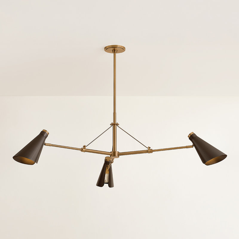 ANDERSEN Chandelier, 18.50" H x 49.50" W x 49.50" D, 3