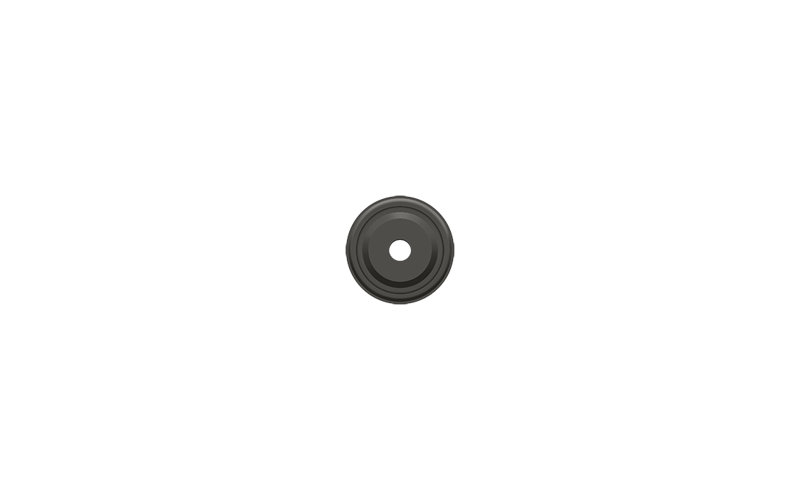 Deltana BPRC100U3 Base Plate for Knobs; 1" Diameter; Bright Brass Finish, Oil Rubbed Bronze