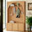 Farmhouse Hall Tree with Bench & Adjustable Shelves — Arched Entryway Organizer with 3 Cabinets, 4 Gold Hooks, Shoe Storage & Anti-Tip Hardware for Mudroom, Hallway, Entry-1892605302