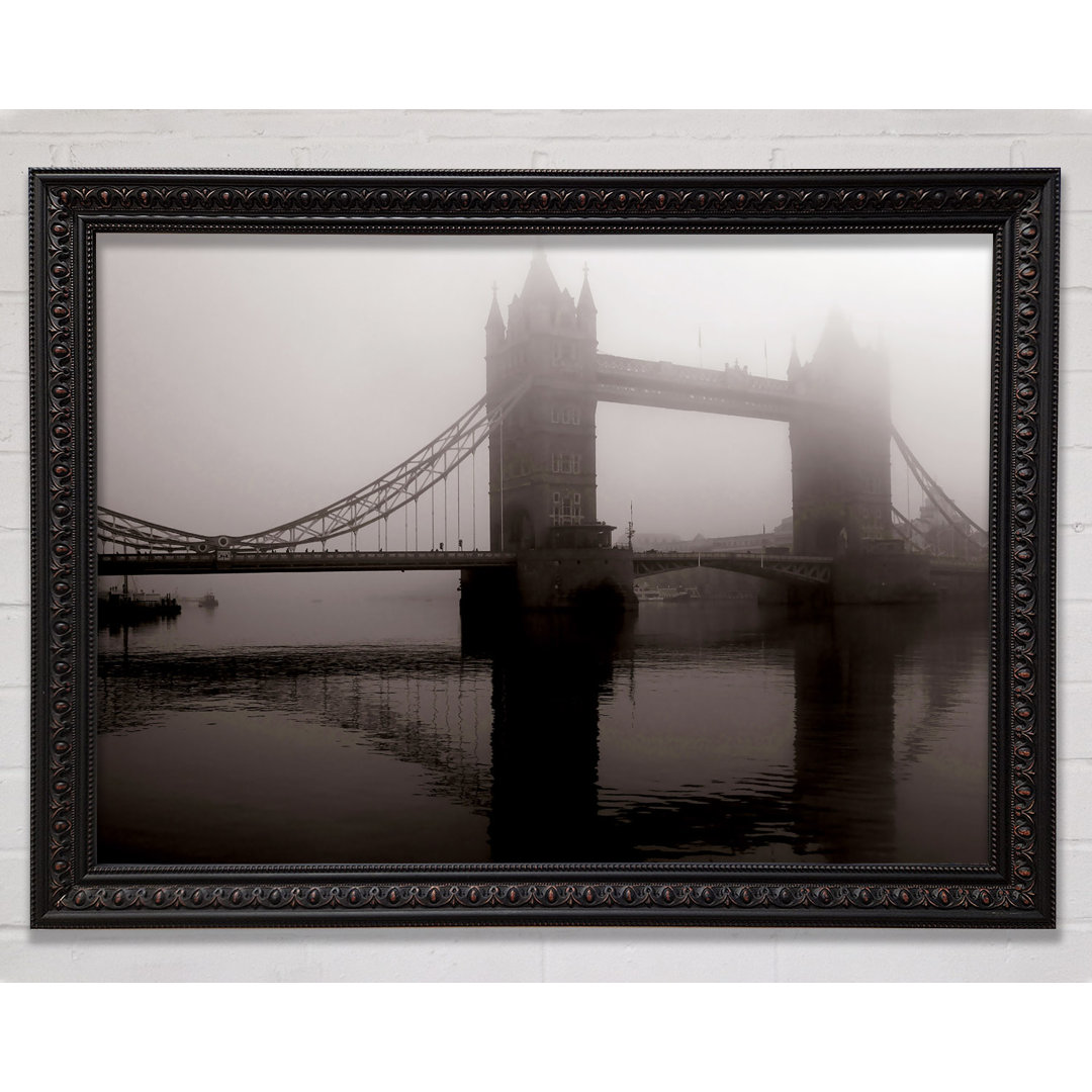 London Tower Bridge Mist - Einzelner Bilderrahmen Kunstdrucke