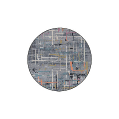 Machine Washable Gray Area Rug