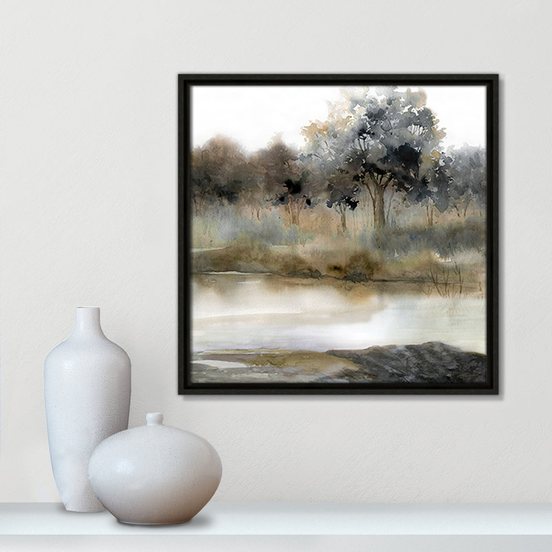 Collection Silent Waters Silent Waters II par Carol Robinson, Espresso, H 17,5 po x l 17,5 po x P 2 po