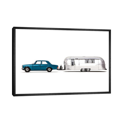 Airstream Car - Print on Canvas