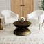 Manila Textured Metal Coffee Table