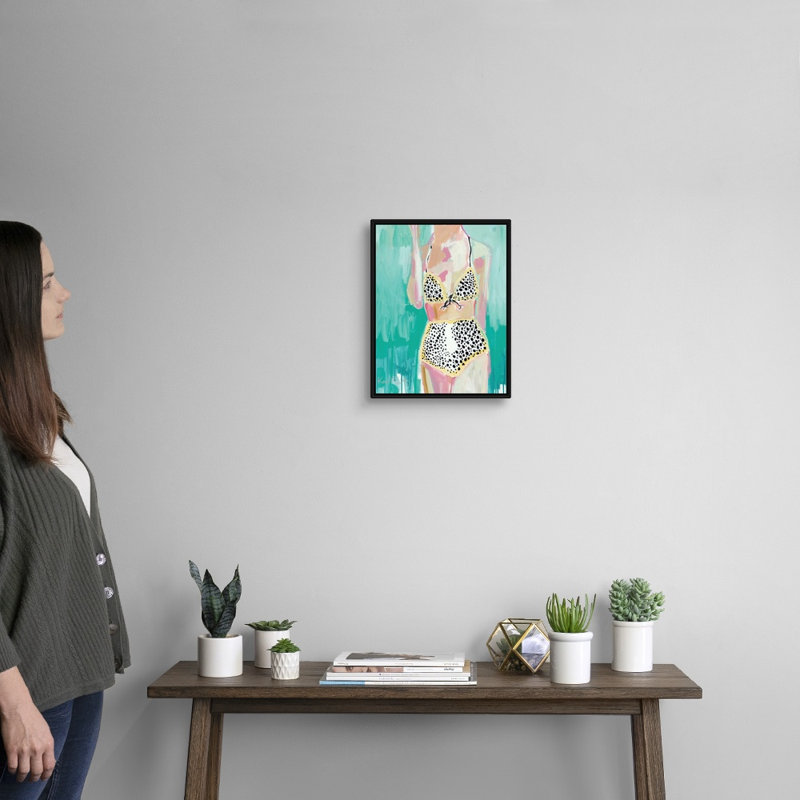 « Bumblebees » par Kait Roberts-impression sur toile, H 16 po x l 13 po x P 1,75 po, Toile avec cadre noir